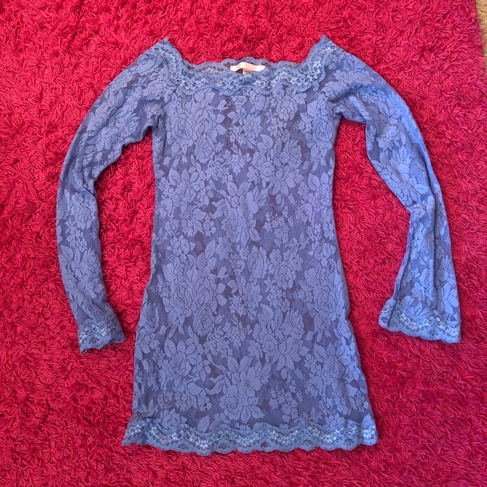 Victoria’s Secret Lace Blue Night Gown XS